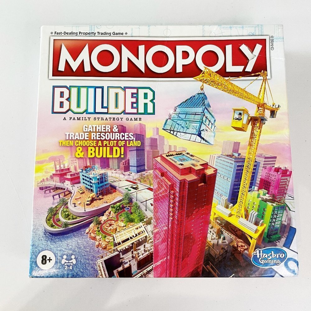 Monopoly Builder Board‎ Game Kids Family Strategy Game Hasbro Stack Sealed New